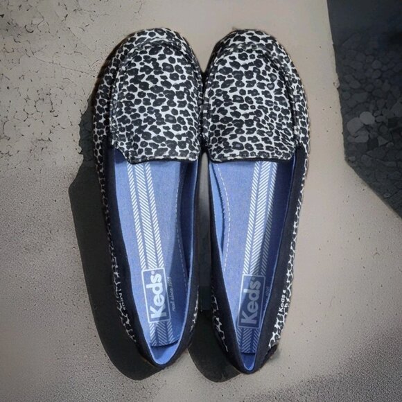 Keds Shoes - NEW Keds Dream Foam Leopard Sneakers Canvas Low Top Slip On Women's Size 8